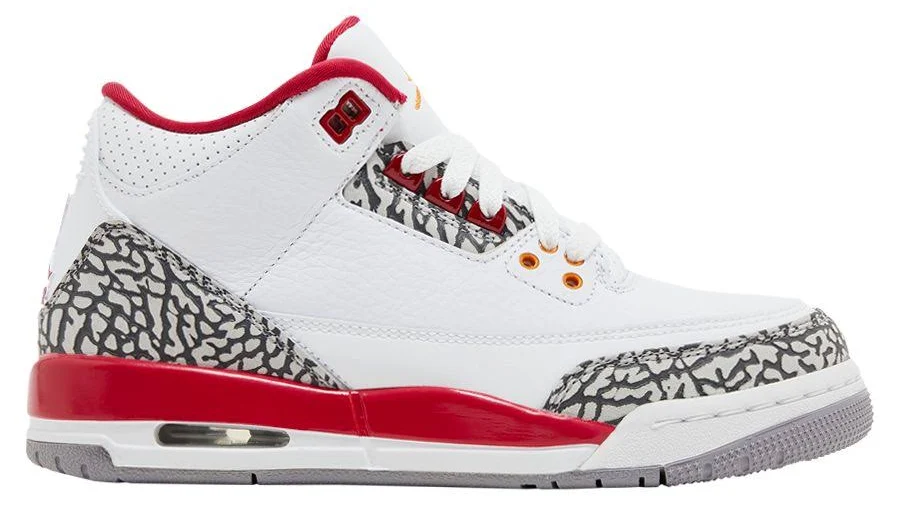 Air Jordan Kids' 3 Retro Cardinal