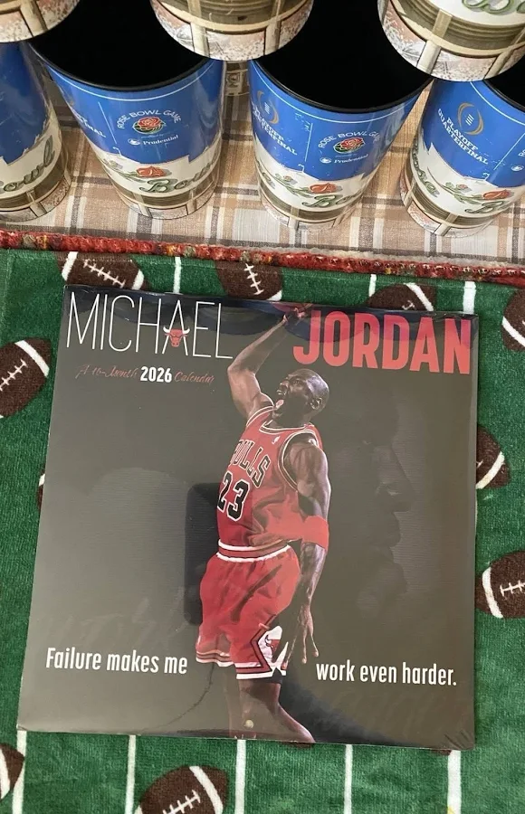 2026 Michael Jordan 11” X 11”16 Month Wall Calendar 11” X 22” Sealed