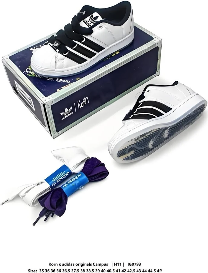 Korn Adidas Originals Supermodified White Black White Ig0793