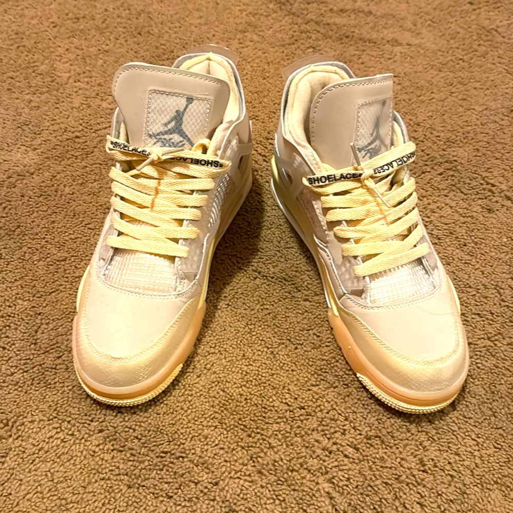 Jordan 4 off white size 10.5