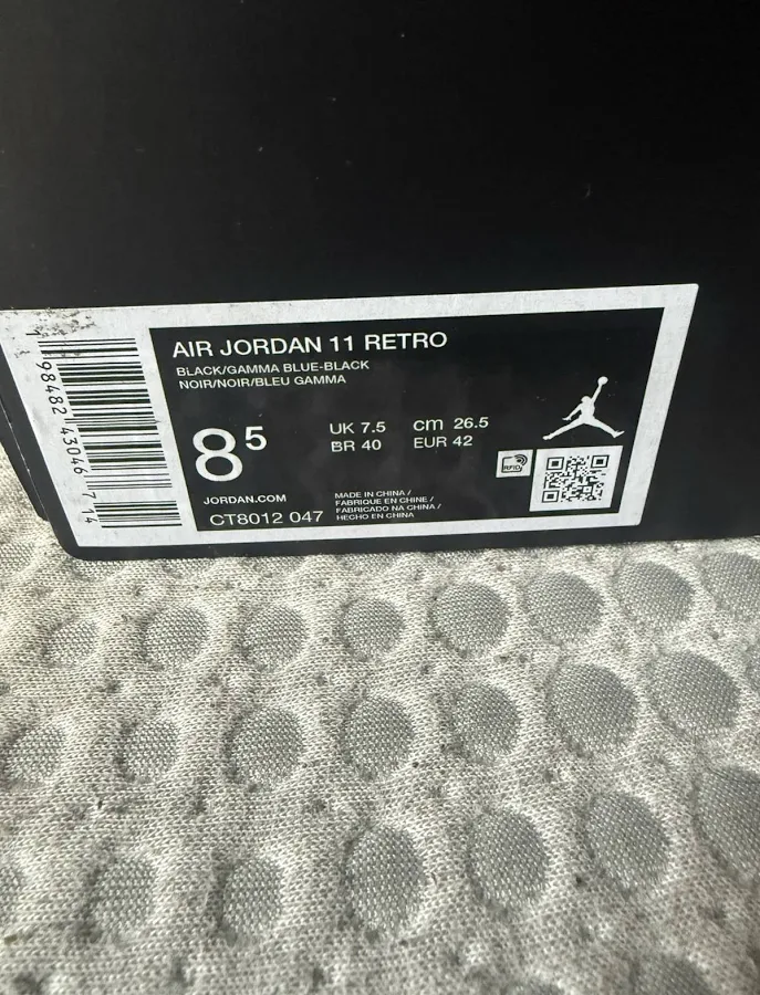 Jordan Air Jordan 11 Retro Gamma Blue Black/blue Mid Top Men's