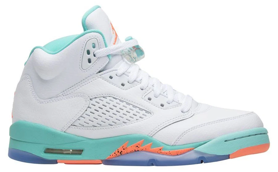 Air Jordan 5 Retro GS 'Light Aqua' | White | Kid's Size 7