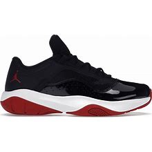 Jordan Men's Black/White/Gym Red 11 Cmft Low Bred (2021) Sneakers In