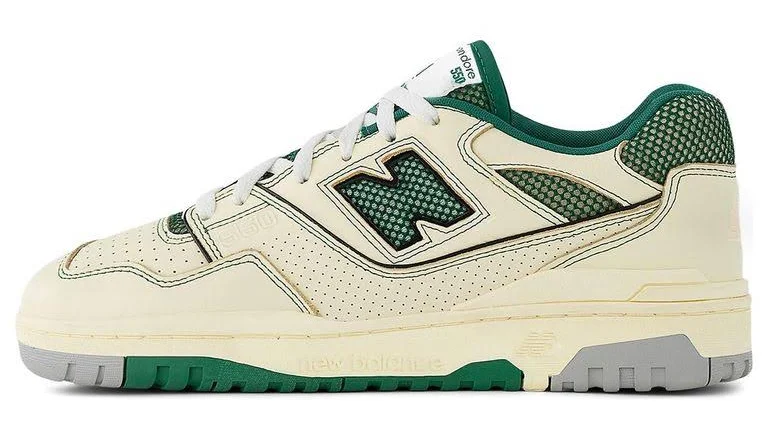 New Balance Men's X Aime Leon Dore 550 'Dawn Glow Pine' - White - Low-top sneakers