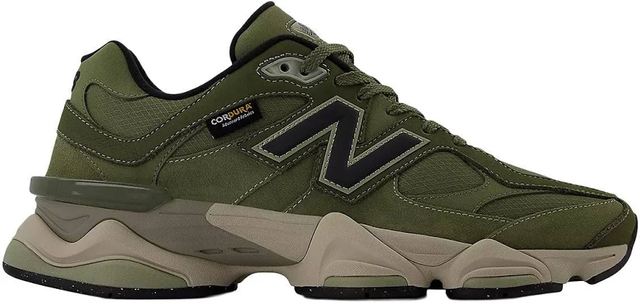 New Balance Men's 9060 Shoes Dark Olivine / Dark Olivine – UK 8