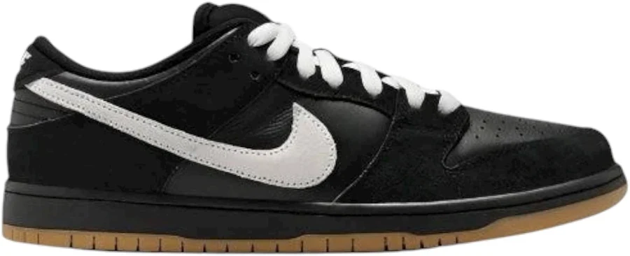 Nike SB Dunk Low Pro Black White Gum Light Brown