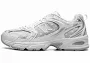 Size 4.5 - New Balance 530 White Silver Metallic Polka Dots