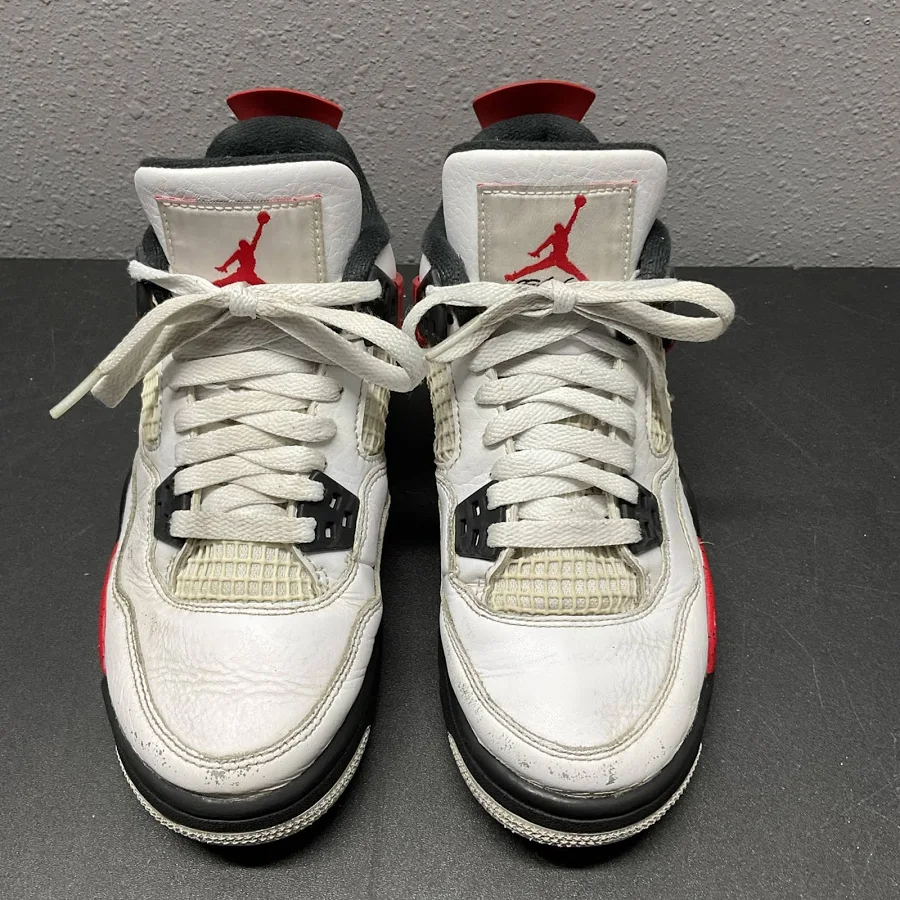 Jordan 4 Retro Mid Red Cement- Size 3.5y