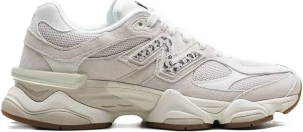 New Balance - x ASOS Exclusive 9060 "Sea Salt/Leopard Print" sneakers - unisex - Suede/Fabric/Rubber/Mesh - 9.5 - White