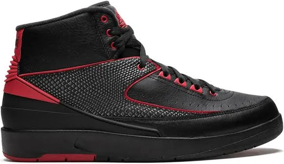 Jordan - Air Jordan 2 Retro sneakers - unisex - Calf Leather - 8.5 - Black