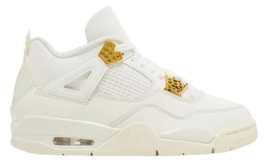 Jordan Shoes | Air Jordan 4 ‘Metallic Gold’ | Color: Gold/White | Size: 9 | Jijcloset's Closet