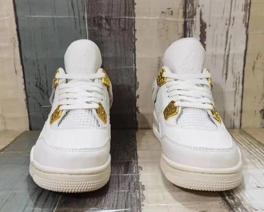 Air Jordan 4 White Gold retro premium - Air Jordan 4 Retro White Gold