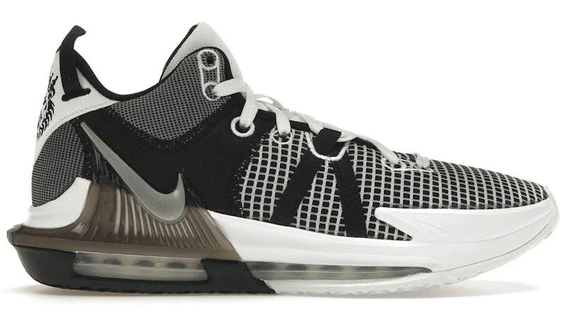 Nike LeBron Witness 7 White Black Metallic Silver