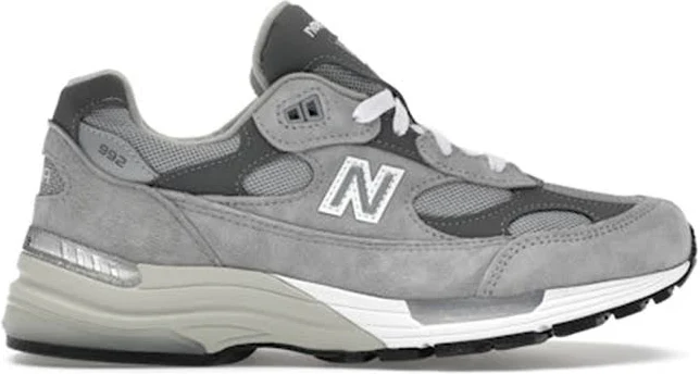 New Balance 992 MiUSA Grey Silver Metallic U992GY | Size US 5