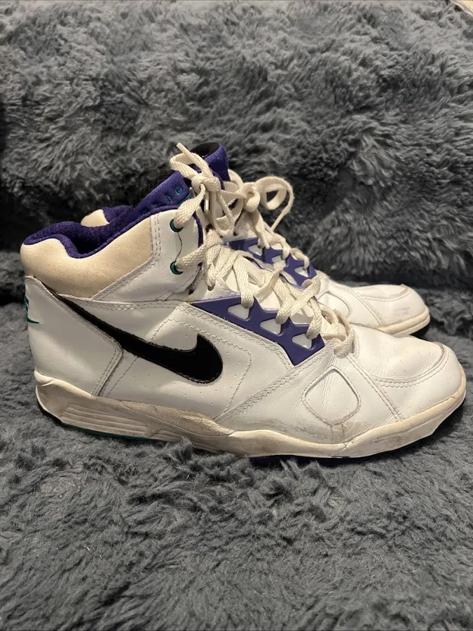 Vintage Nike Air Flight White University White Shoes Sneakers Mens