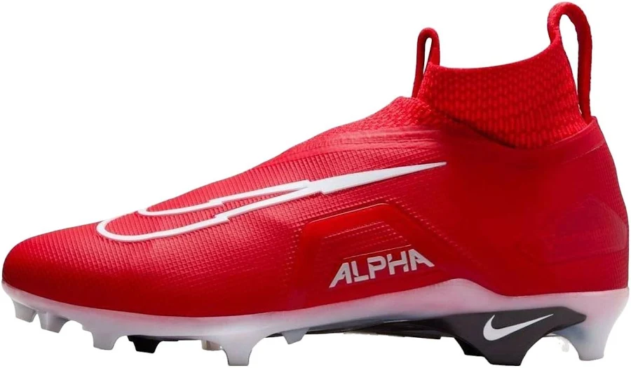 Nike Alpha Menace Elite 3 Athletic Cleats - University Red/bright Crimson/summit White