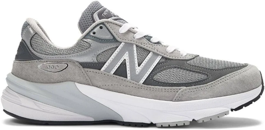 New Balance 990v6 Grey/White Sneaker (Women's) - 10.5-B