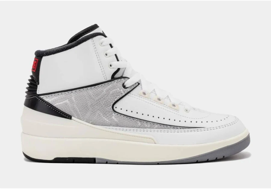 Nike Air Jordan 2 Retro White/Fire Red-Black-Sail DQ8562-102 Grade-School