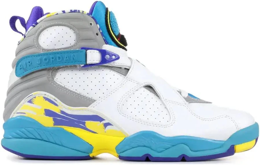 Air Jordan Women's 8 VIII Retro White Aqua - 2007 Release