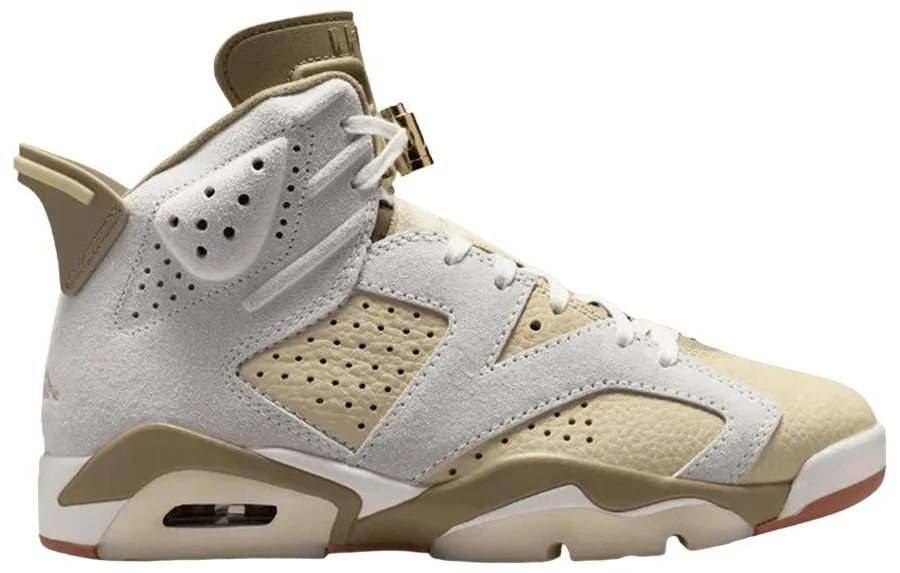 Wmns Air Jordan 6 Retro Low 'Sail Neutral Olive' | Tan | Women's Size 15.5