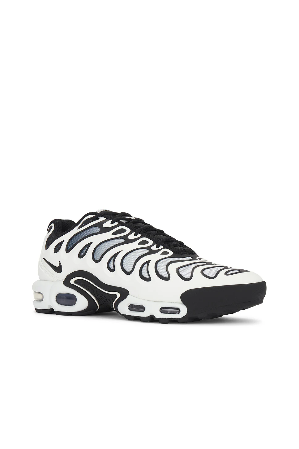 Air Max Plus Drift in White, Black, & Metallic Silver