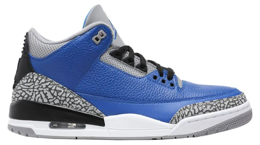 Air Jordan 3 Retro Varsity Royal Cement Mens