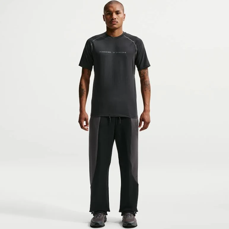 Nike Men's Tech Color-Block Open-Hem Fleece Pants