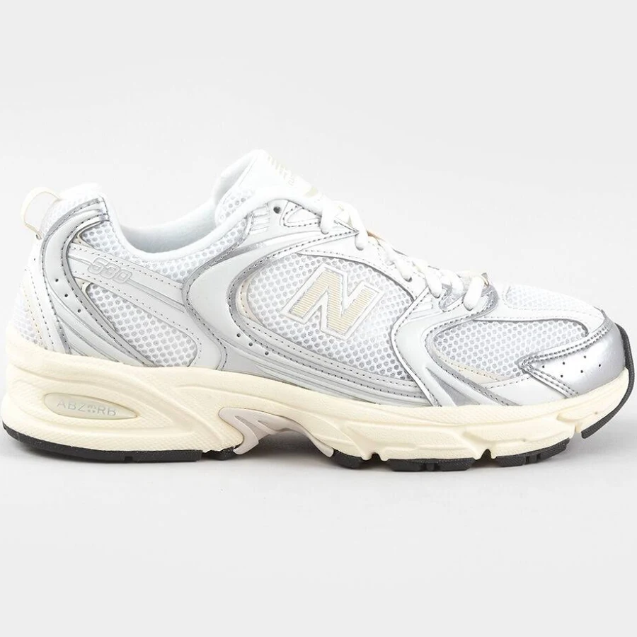 New Balance 530 Womens Shoes - Metallic White - Size: 9