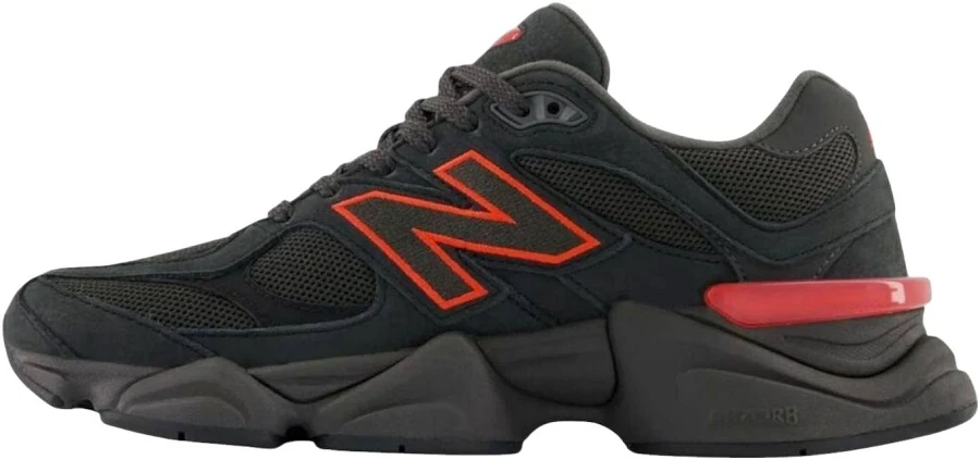 New Balance 9060 "black Red" Men Sneakers - Black/red