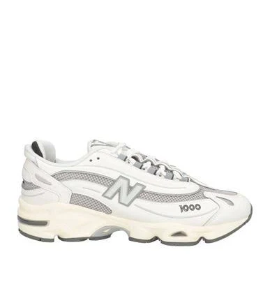 New Balance 1000 Man Sneakers White Size 4 Textile fibers, Synthetisches Material