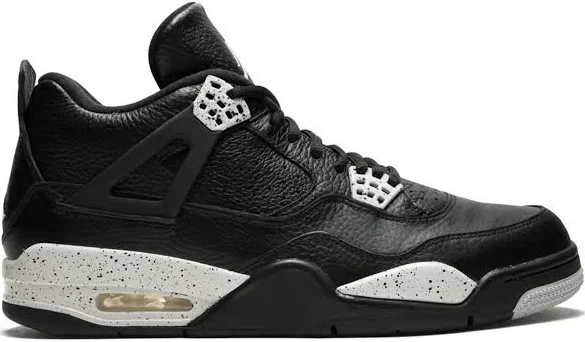 Jordan - Air Jordan 4 Retro LS "Oreo" sneakers - unisex - Calf Leather - 10.5 - Black