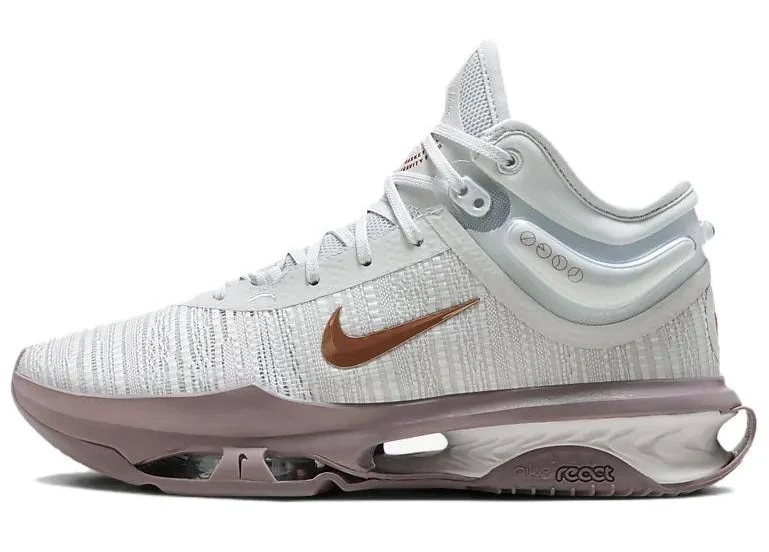 Nike Air Zoom G.t. Jump 2 Mid Top Basketball Shoes Mens White Gray