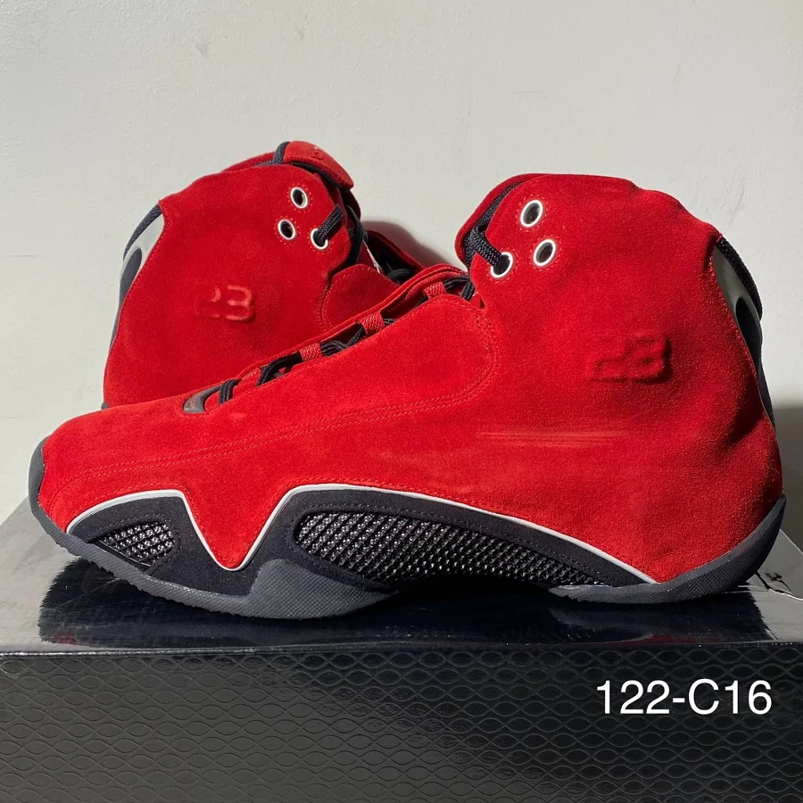 Size 12.5 - Air Jordan 21 Og Varsity Red Suede 313495-602 Brand Super