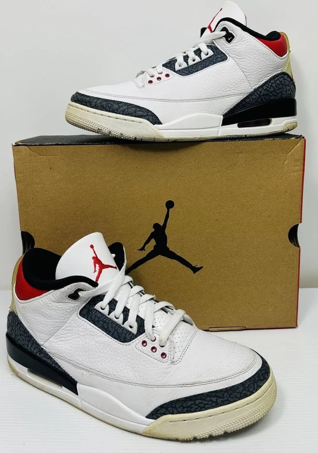 Men's Air Jordan 3 Retro SE Fire Red Denim