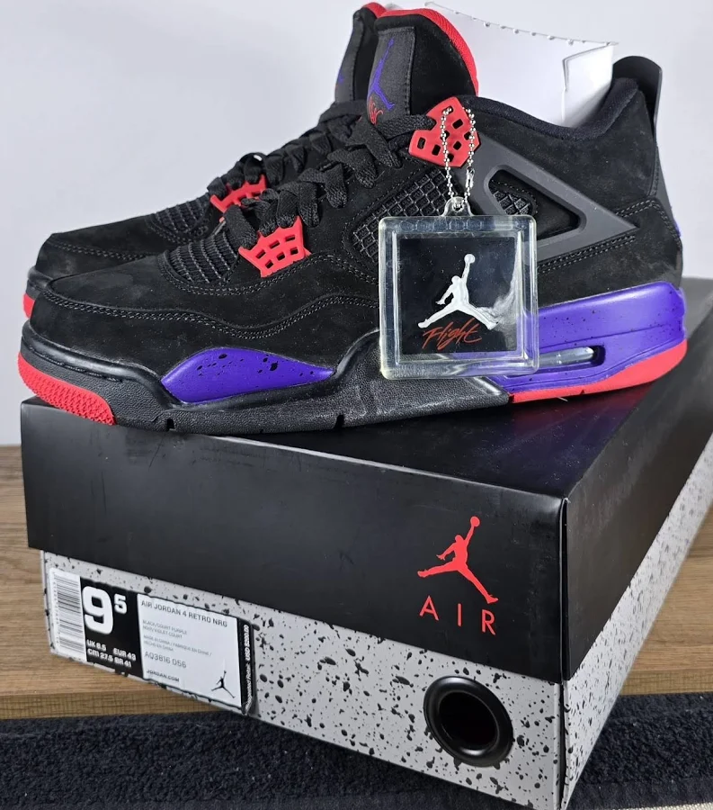 Size 9.5 - Jordan 4 Retro Nrg Raptors - Drake Signature 2019