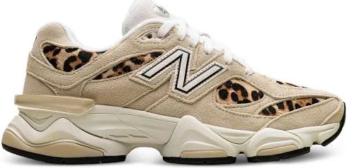 New Balance - 9060 leopard-print sneakers - men - Calf Suede/Calf Hair/Fabric/Rubber - 6.5 - Neutrals