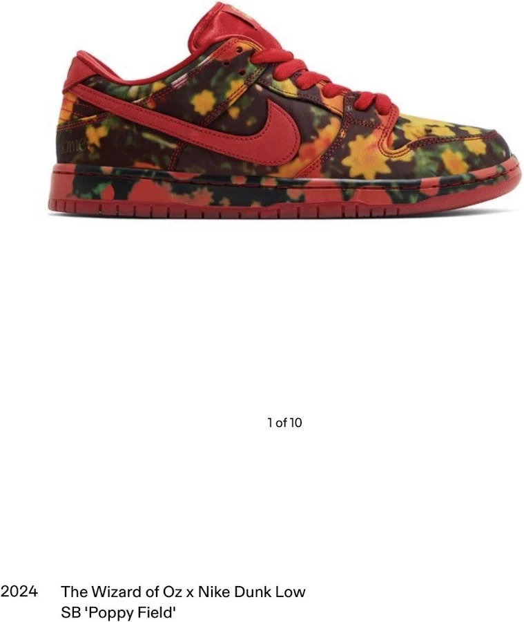 Nike Dunk Sb Low The Wizard Of Oz