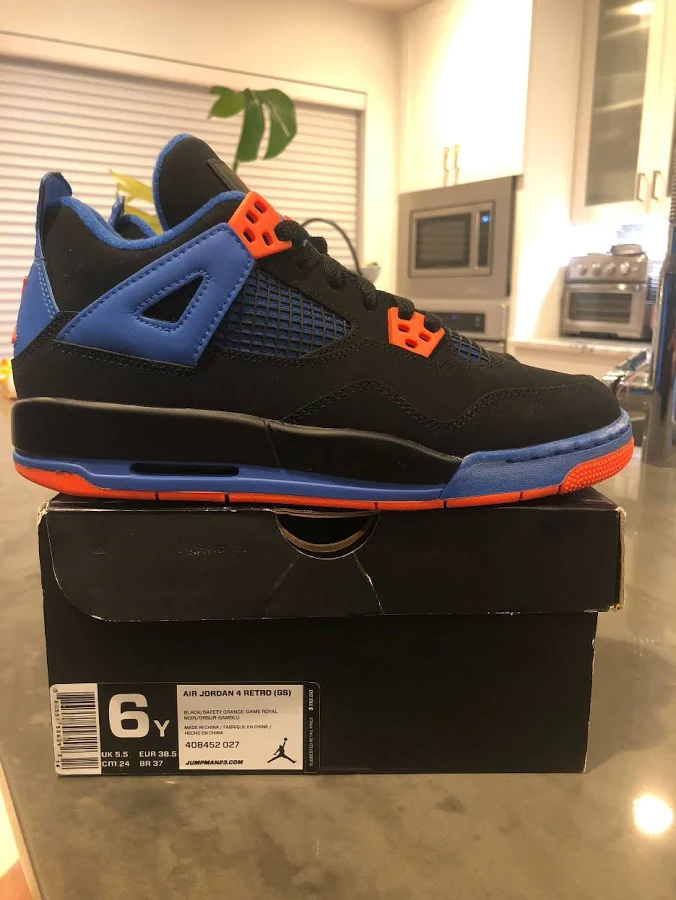 Bnib - Nike Air Jordan 4 Iv Retro "cavs" (bred Red Cement) - Sz 6