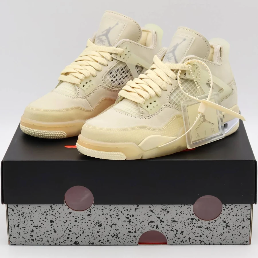 Cv9388-100 Off-white × Nike Air Jordan 4 Sp Sail (women's)