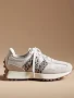 New Balance 327 Neutral Leopard-Print Sneakers