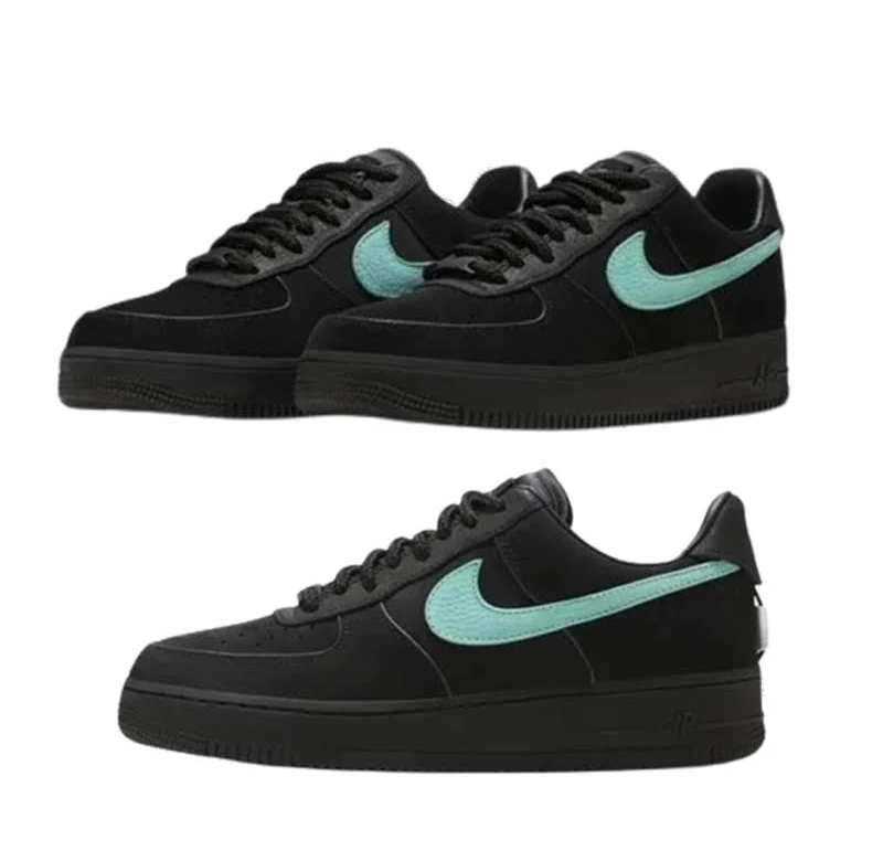Nike Air Force 1 Low Tiffany & Co. 1837 Black Dz1382-001 Men's Size