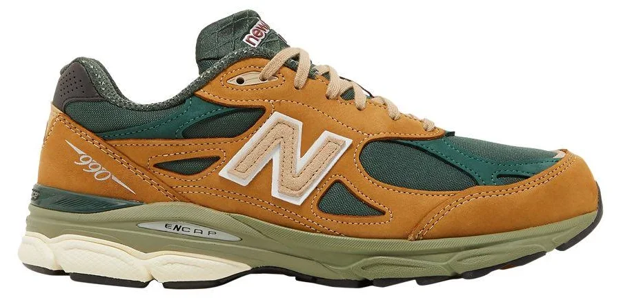 Teddy Santis x New Balance 990v3 Made in USA 'Tan Green' | Men's Size 4