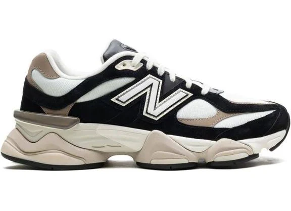 New Balance Men's 9060 "Sea Salt Bone" Sneakers - Black - Low-top sneakers - 10.5