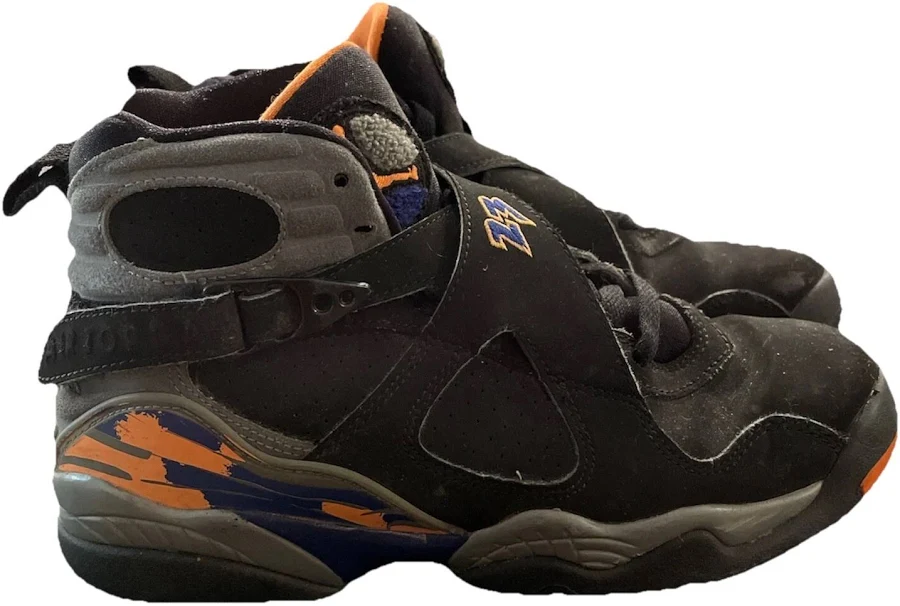 Air Jordan Retro 8 Phoenix Suns Black Basketball Shoes Sneakers