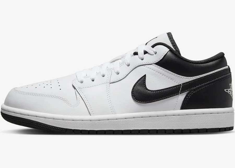 Nike Air Jordan 1 Retro Low White Black Nby 553558-132 Sz 14 Men's
