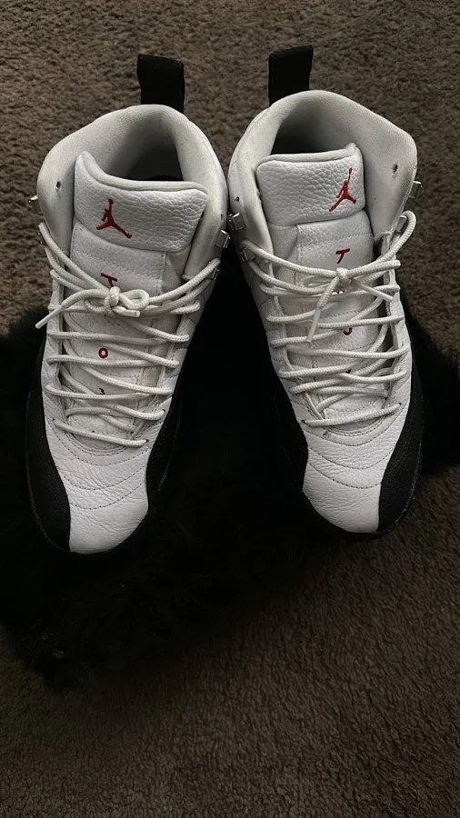 Jordan Air Jordan 12 Retro Playoff White Black Red High Top Sneaker