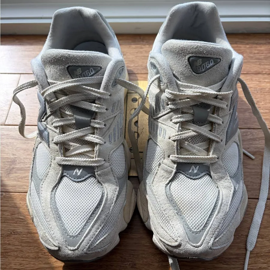 New Balance Shoes | New Balance 9060 - White And Gray | Color: Gray/White | Size: 9 | Jmlbo's Closet