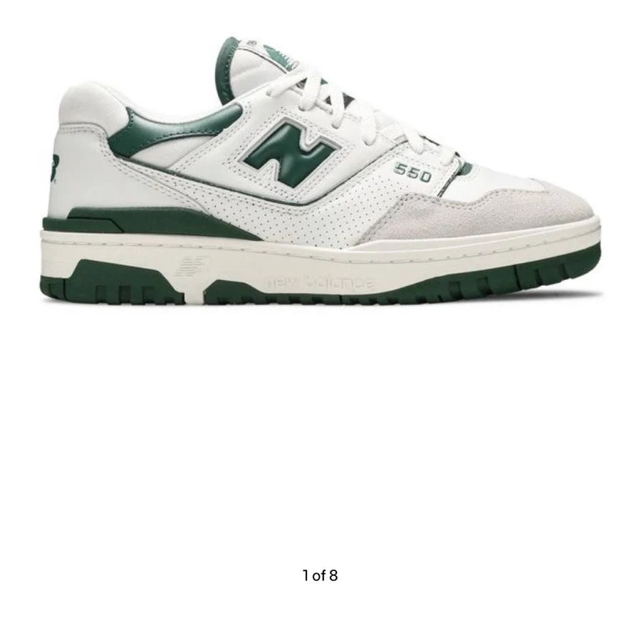 New Balance Shoes | New Balance 550 White And Green Shoes | Color: Green/White | Size: 5 | Shopsheryl's Closet