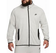 Nike Tech Men's Lightweight Knit Full-Zip Hoodie "Grey/Black" Fd4501 012"