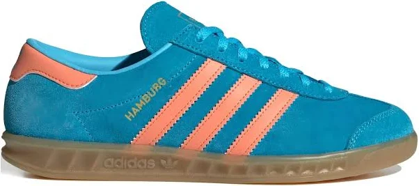 adidas - Hamburg 3-Stripes sneakers - women - Polyurethane/Suede/Leather/Rubber - 9.5 - Blue